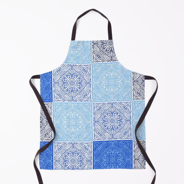 Item preview, Blue shades nordic patchwork designed and sold by reka88.