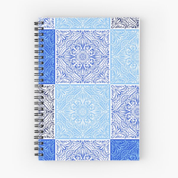 Item preview, Blue shades nordic patchwork designed and sold by reka88.