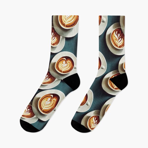 Item preview, Pattern of delicious cappuccino coffee for breakfast designed and sold by ArtlantisSyn.