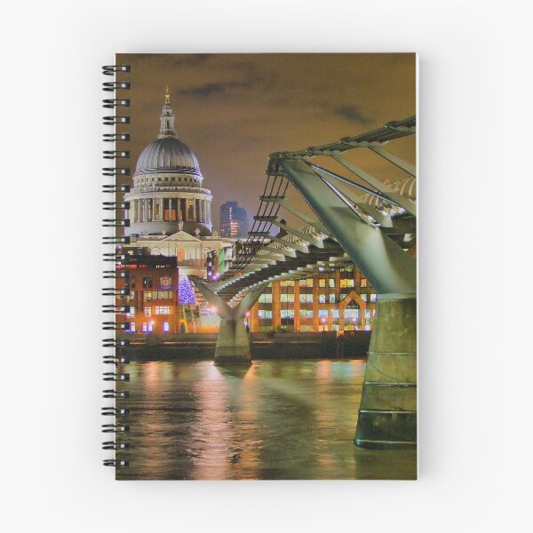 Item preview, St Paul`s Catherderal and Millennium Footbridge - Night - HDR designed and sold by Colin  Williams Photography.