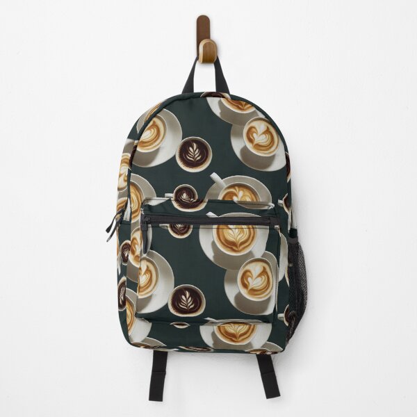 Item preview, Pattern of delicious cappuccino coffee for breakfast designed and sold by ArtlantisSyn.