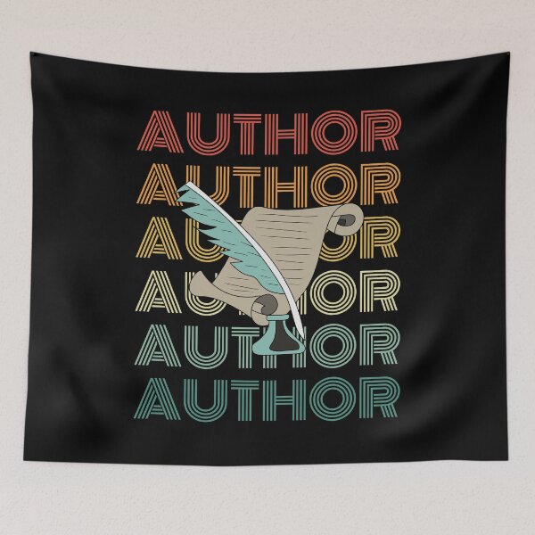 Item preview, Author Retro Design Feather Pen Paper Ink designed and sold by RockBeeDesigns.