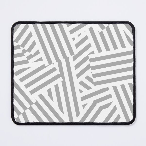Item preview, Gray geometric stripes patchwork designed and sold by reka88.
