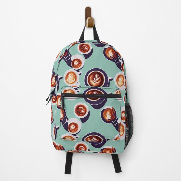 Item preview, Pattern of delicious cappuccino coffee for breakfast designed and sold by ArtlantisSyn.