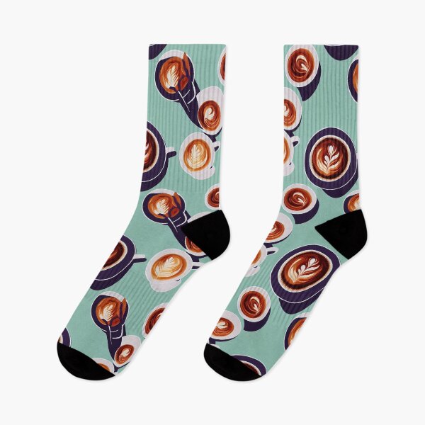 Item preview, Pattern of delicious cappuccino coffee for breakfast designed and sold by ArtlantisSyn.
