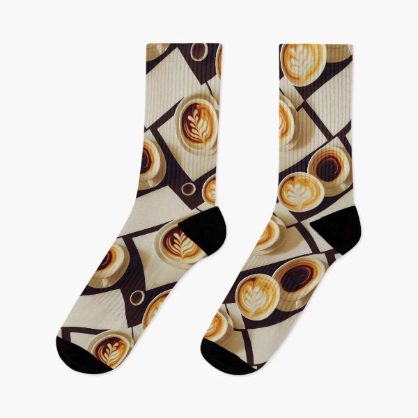 Item preview, Pattern of delicious cappuccino coffee for breakfast designed and sold by ArtlantisSyn.