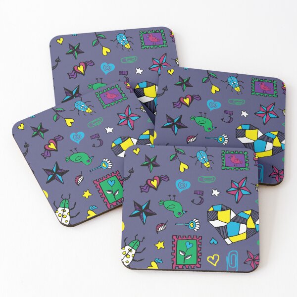Item preview, Beetle Doodle - Slate - cute pattern by Cecca Designs designed and sold by Cecca-Designs.