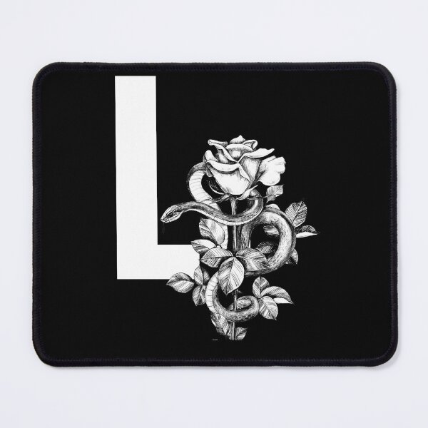 Item preview, L Botanical Monogram. Peony snake floral letter designed and sold by Emotionsy.