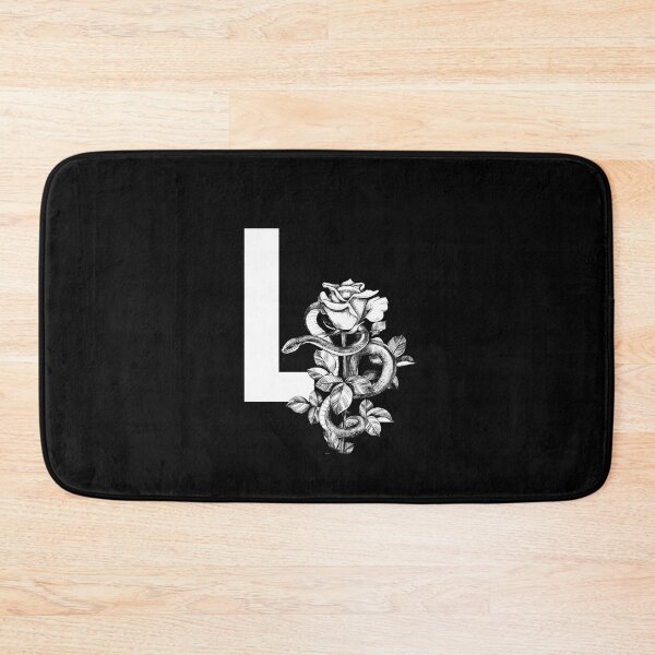 Item preview, L Botanical Monogram. Peony snake floral letter designed and sold by Emotionsy.