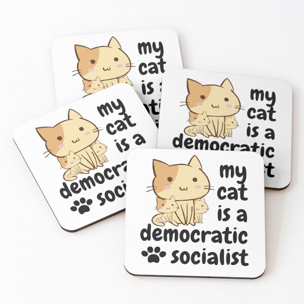 Item preview, my cat is a democratic socialist : meme cat designed and sold by MokonoKokoro.