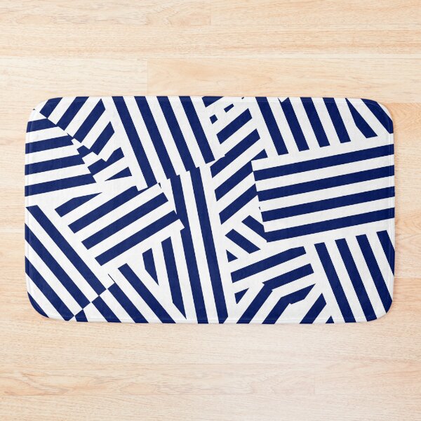 Item preview, Navy blue geometric patchwork designed and sold by reka88.