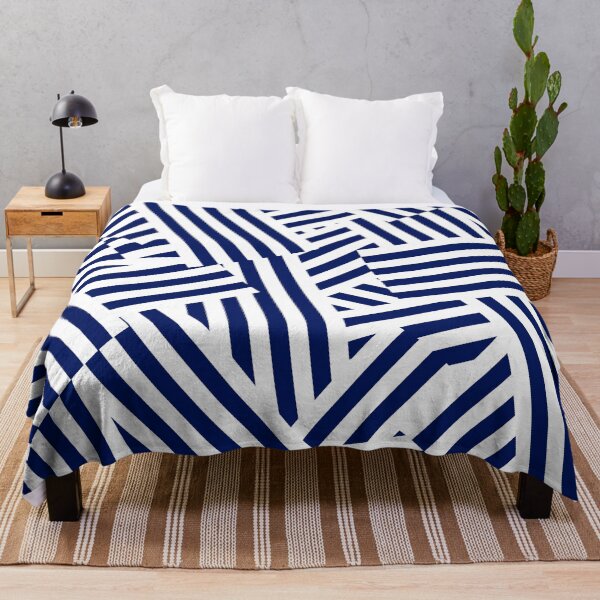 Item preview, Navy blue geometric patchwork designed and sold by reka88.
