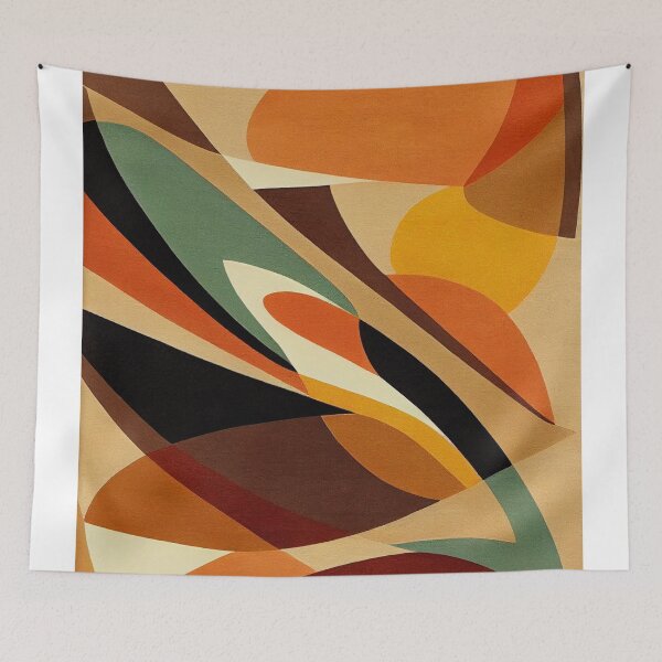 Item preview, Mid-Century Abstract Earthy Shapes designed and sold by trajeado14.