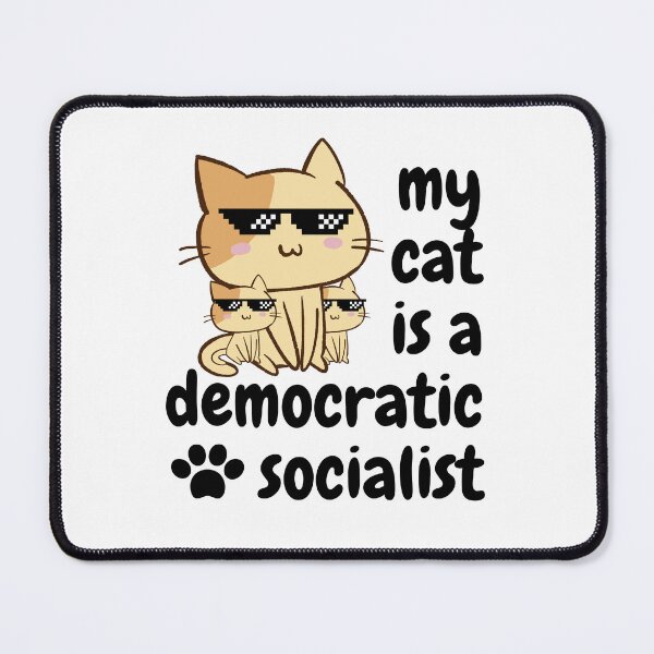 Item preview, my cat is a democratic socialist : meme cat designed and sold by MokonoKokoro.