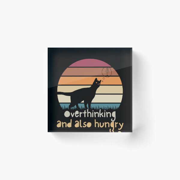 Item preview, Overthinking and also hungry designed and sold by Cuteyness.