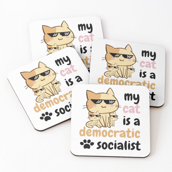 Item preview, my cat is a democratic socialist : meme cat designed and sold by MokonoKokoro.
