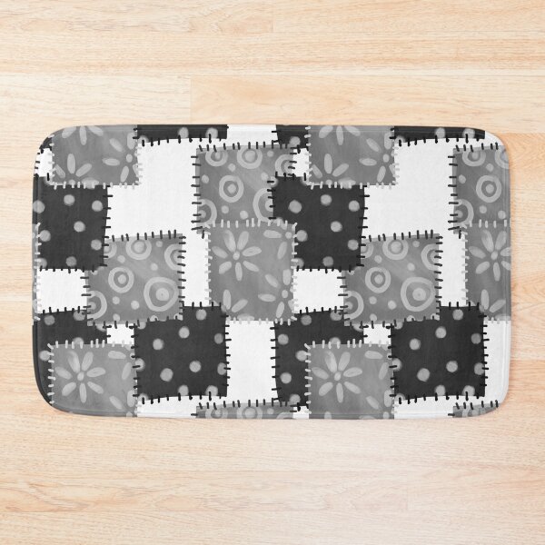 Item preview, Cute black and white patchwork designed and sold by reka88.