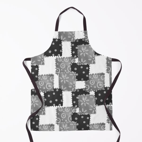 Item preview, Cute black and white patchwork designed and sold by reka88.