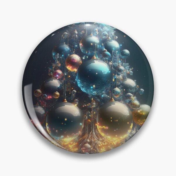 Item preview, Christmas illustration huge xmas balls tree designed and sold by XmasPatterns.