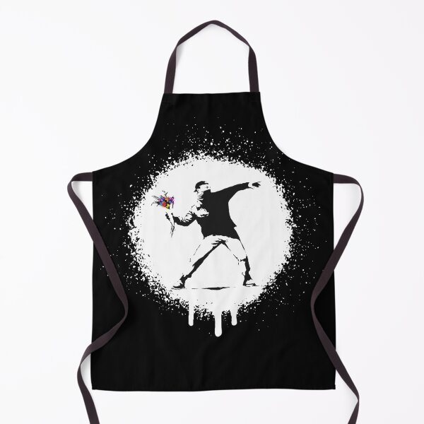 Item preview, Flower Thrower Rage Banksy Spray Paint Art designed and sold by WE-ARE-BANKSY.