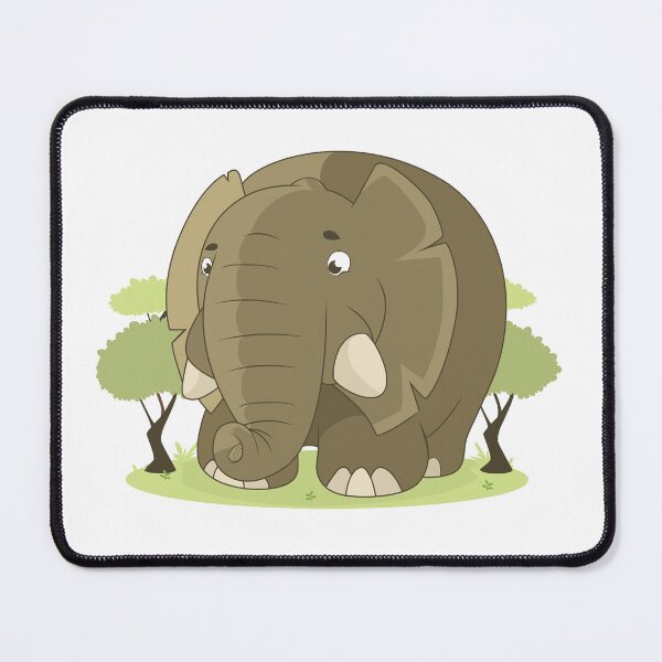Item preview, Funny cartoon style fat,grey elephant designed and sold by janesg.