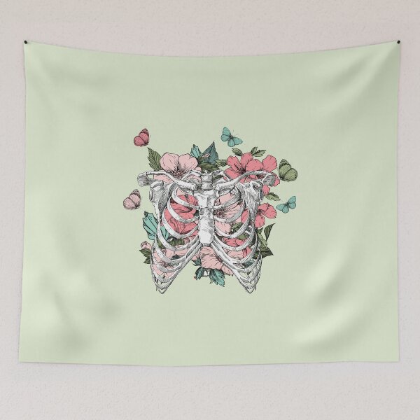 Item preview, Blooming ribcage with flowers  designed and sold by Preslava Genova.