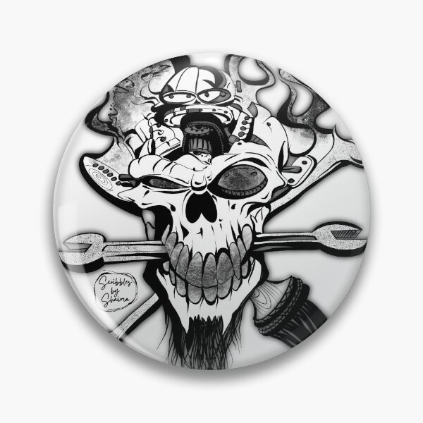 Artikelvorschau, Totenkopf-Getriebekopf entworfen und verkauft von Scribbles by Shaima.