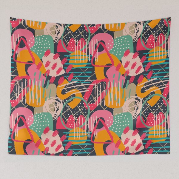 Item preview, Artistic abstract patchwork designed and sold by reka88.
