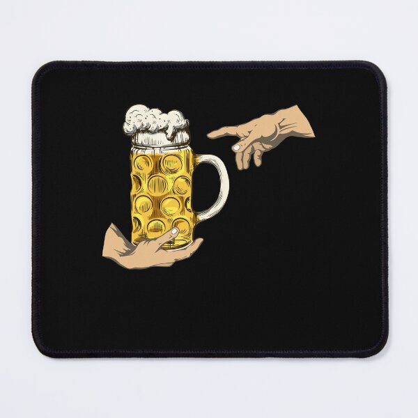 Item preview, Beer Mug Alcohol Drink Creation Of Adam Michelangelo's Hand designed and sold by 1681830934131.