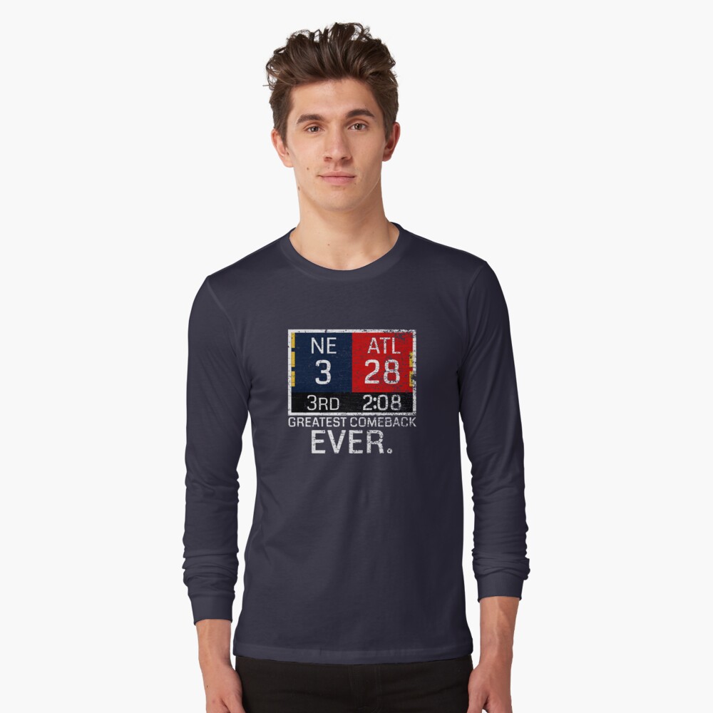 New England 3 - Atlanta 28 Greatest Comeback Ever Atlanta Essential T-Shirt | Redbubble