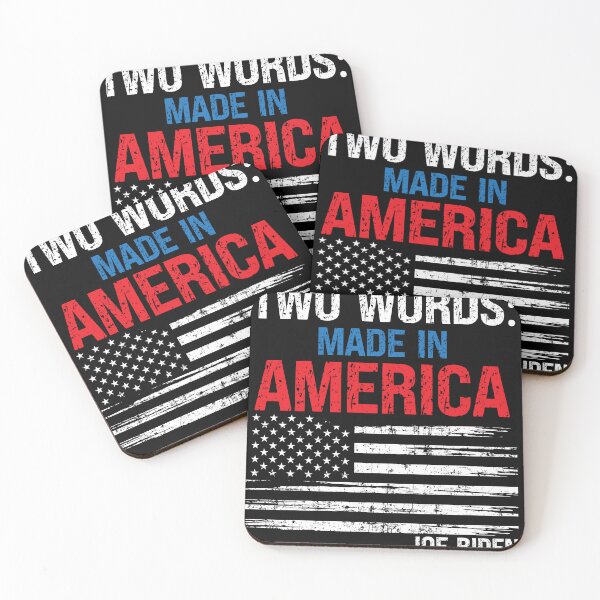 Item preview, Two Words Made in America Political Anti Biden designed and sold by HomeCoquette.