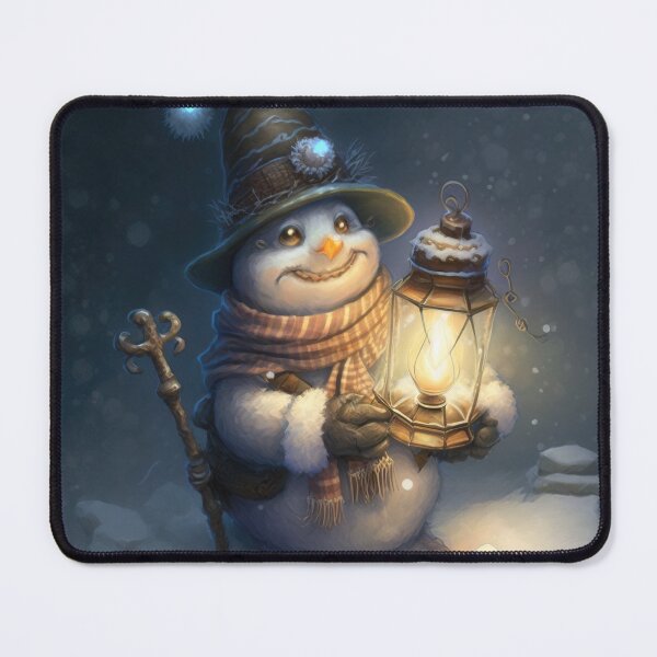 Item preview, Sweet little snowman holding a lantern designed and sold by XmasPatterns.