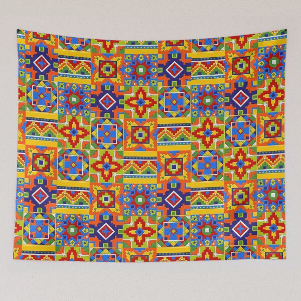 Item preview, Colorful nordic patchwork designed and sold by reka88.