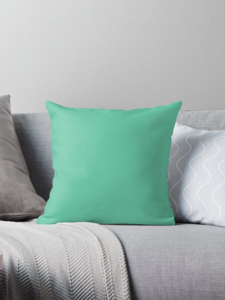 Item preview, PLAIN  MEDIUM AQUAMARINE-100 TURQUOISE AND AQUA  AND CYAN SHADES ON OZCUSHIONS ON ALL PRODUCTS designed and sold by ozcushions.