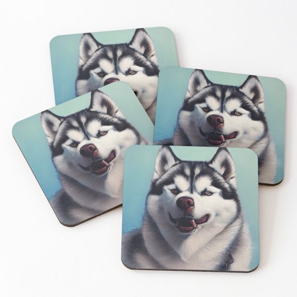 Item preview, Siberian Husky colorful dog portrait #15 designed and sold by supeart.