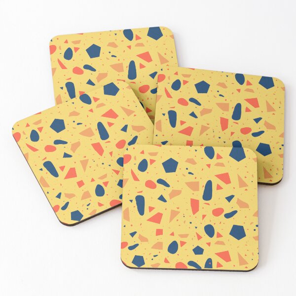 Item preview, Seamless Blue and YellowTerrazzo Pattern designed and sold by zedonee.