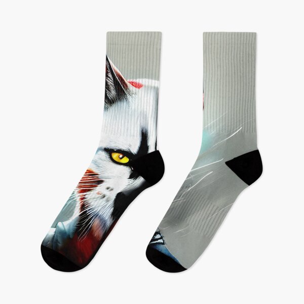 Item preview, cat in mask painting #2 designed and sold by supeart.