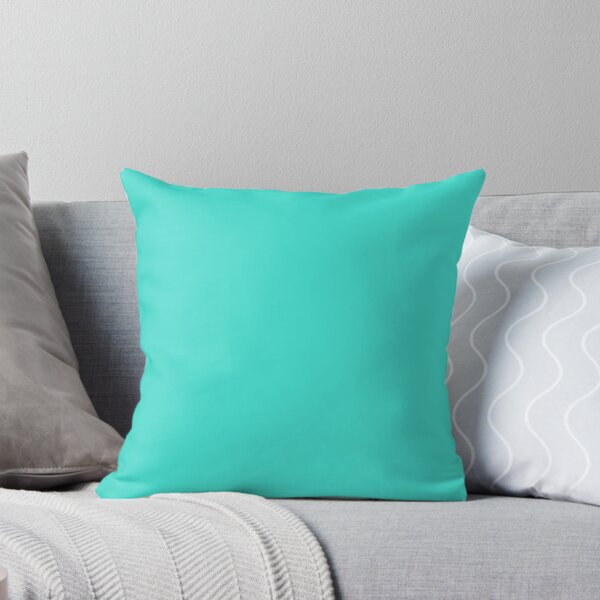 Item preview, PLAIN TURQUOISE -100 TURQUOISE AND AQUA  AND CYAN SHADES ON OZCUSHIONS ON ALL PRODUCTS designed and sold by ozcushions.