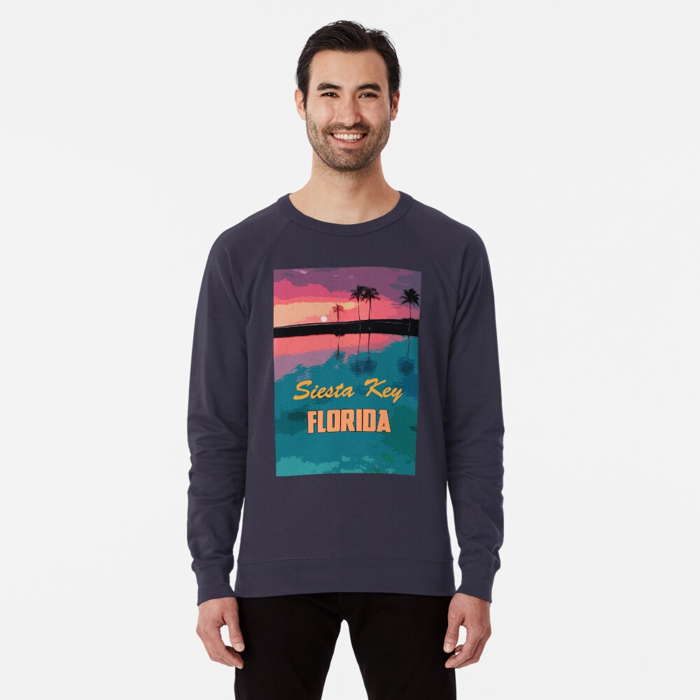 Siesta Key Pink Graphic Sweatshirt