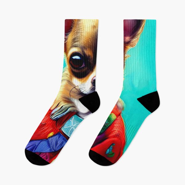 Item preview, Chihuahua colorful art painting dog #12 designed and sold by supeart.