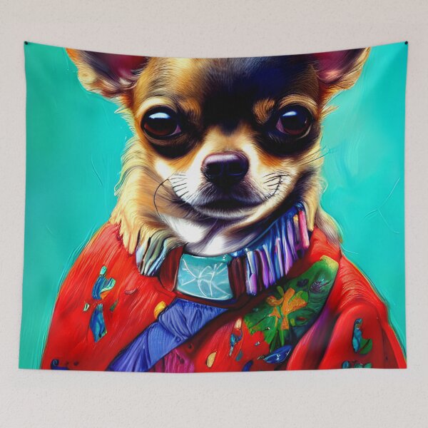 Item preview, Chihuahua colorful art painting dog #12 designed and sold by supeart.