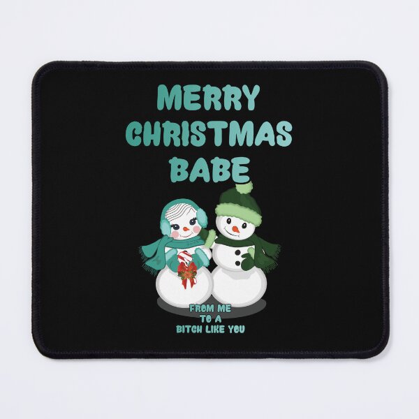 Item preview, A moody Merry Christmas Babe with snow men designed and sold by aventi24.
