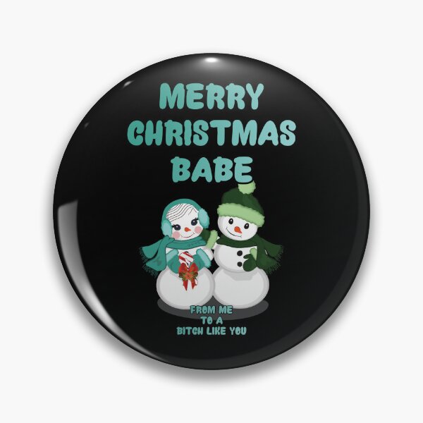 Item preview, A moody Merry Christmas Babe with snow men designed and sold by aventi24.