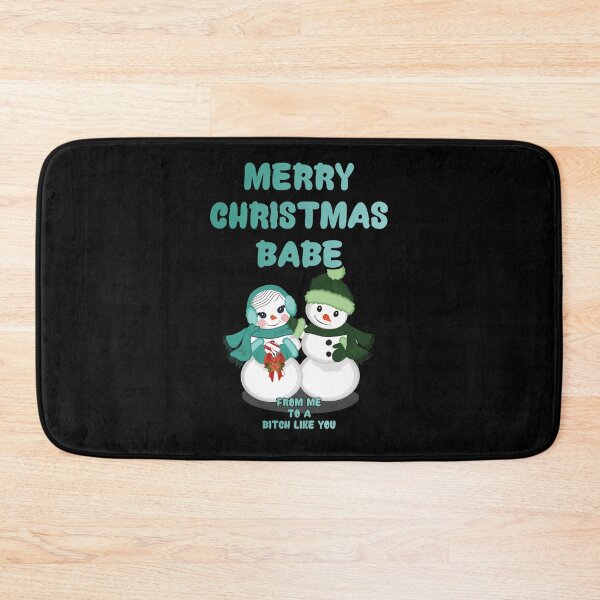 Item preview, A moody Merry Christmas Babe with snow men designed and sold by aventi24.