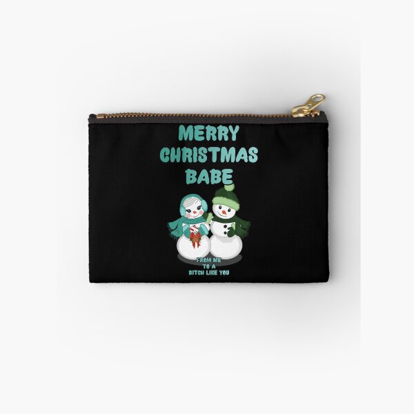 Item preview, A moody Merry Christmas Babe with snow men designed and sold by aventi24.