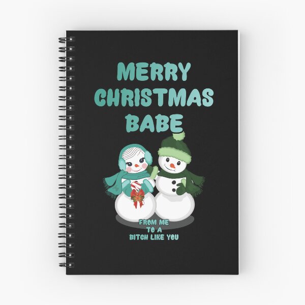 Item preview, A moody Merry Christmas Babe with snow men designed and sold by aventi24.