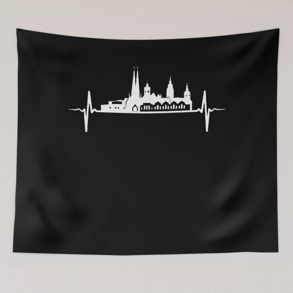 Item preview, Chemnitz Heartbeat Gift Chemnitz Skyline designed and sold by 1681830934131.