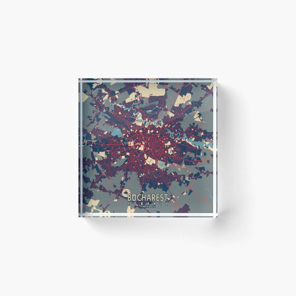 Item preview, Bucharest City Map of Romania - Hope designed and sold by deMAP.