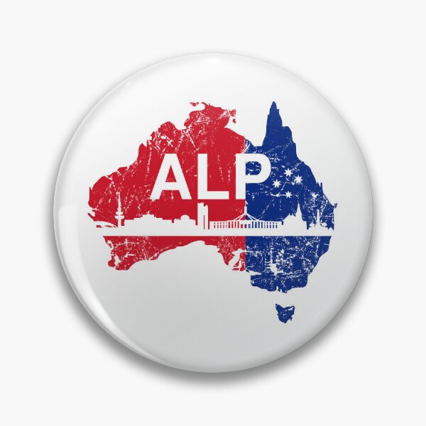 Item preview, ALP, Australian Labor Party with Canberra Skyline designed and sold by Manoroma.