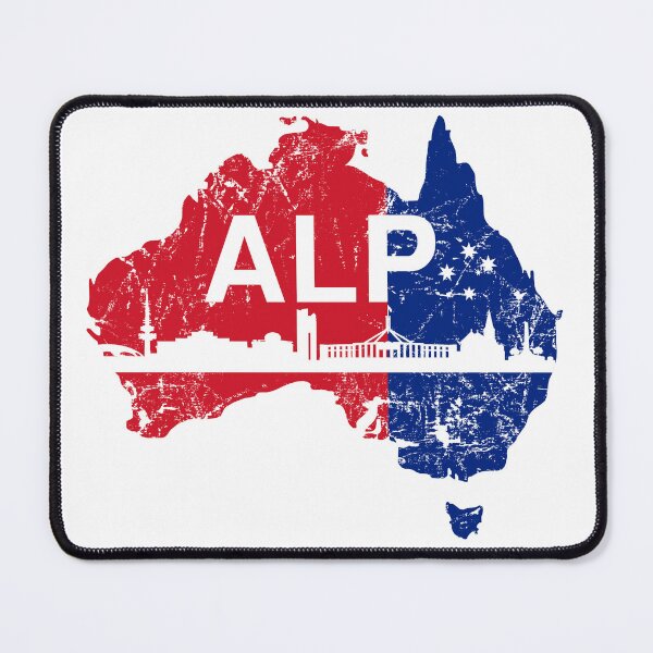 Item preview, ALP, Australian Labor Party with Canberra Skyline designed and sold by Manoroma.